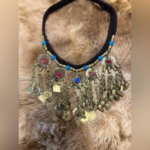 Bohemian Coin Charm Necklace